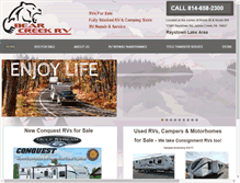 Tablet Screenshot of bearcreekrvs.com